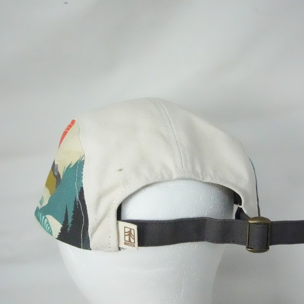 Rustek x Abel 5 Panel Organic Cotton Bamboo Cork Brim Men Hat One Size Skate - Picture 7 of 11